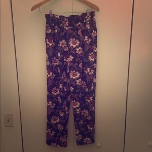 Floral print pants